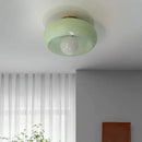 Retro Round Glass Living Room Ceiling Lights