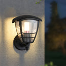IP44 Weather-resistant Black Lantern Outdoor Lights for Garden