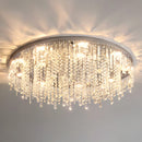 Modern Glam Crystal LED Ceiling Lights for Dining Room Lounge