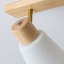 Modern Rotatable Wood Minimalism Decor Track Lighting For Hallway