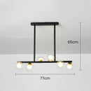 Nordic Glass Ceiling Bar Lights For Kitchen