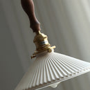 Modern Ceramics Retro Pleated Ceiling Pendant Light