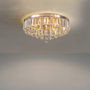 Modern Crystal Ceiling Light Fixture Flush Mount Ceiling Lights for Living Room