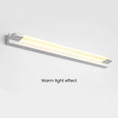 White Iron Simple Long LED Mirror Light