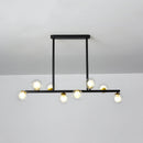 Nordic Glass Ceiling Bar Lights For Kitchen