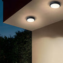 Outdoor Close to Ceiling LED Ceiling Lamp Waterproof in Black