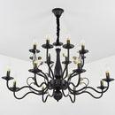 Flemish Style Ceiling Light Rustic Farmhouse Chandelier Lamp