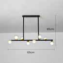 Nordic Glass Ceiling Bar Lights For Kitchen