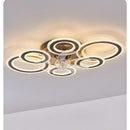 Modern Dimmable DC Motor LED Ceiling Fan with Light for Living Room Bedroom