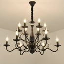 Flemish Style Ceiling Light Rustic Farmhouse Chandelier Lamp