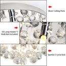 Luxury 3 Lights Crystal Chandeliers for Hallway Bedroom Kitchen