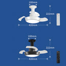 Minimalist 3-Blade Ceiling Fan with Lights for Dormitory Bedroom