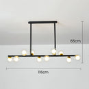 Nordic Glass Ceiling Bar Lights For Kitchen