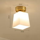Retro Glass Hallway Ceiling Lights