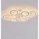 Modern Dimmable DC Motor LED Ceiling Fan with Light for Living Room Bedroom