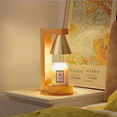 Simple Wood Bedroom Mini Warming Candle Lamp