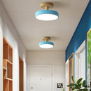 Set of 2 Nordic Semi Flush Ceiling Lights Hallway LED Ceiling Lamp