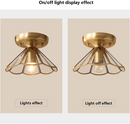 Glass Brass Ceiling Lights