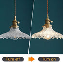 Vintage Glass Disc Design Style Pendant Light