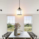 Modern Multi-Head Glass Kitchen Black Pendant Light