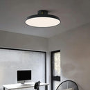 Minimalism White LED Semi-Flush Ceiling Light For Bedroom