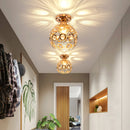 Art Gold Creative Glass Hallway Ceiling Lighting