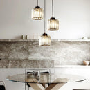 Modern Multi-Head Glass Kitchen Black Pendant Light