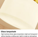 Minimalist Brass White Semi-Flush Ceiling Light
