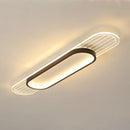 Contemporary Iron Living Room Flush Mount LED Ceiling Light