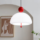 Modern Red Glass Simple Pendant Light For Living Room