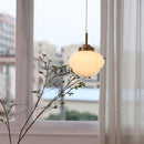 Vintage Art Glass Hanging Lamp