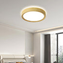 Modern Minimalist Round Wood Colour Iron LED Ceiling Lights