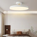 Minimalism White LED Semi-Flush Ceiling Light For Bedroom