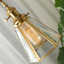 Modern Clear Metal Glass Pendant Light