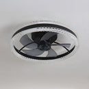 LED Dimmable 6-Speed Adjustable Reversible Ceiling Fan Light for Bedroom