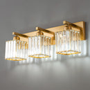 Modern Vanity Lights Fixtures Crystal Glass Wall Sconces