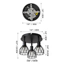 Three Bulbs Adjustable Ceiling Track Light