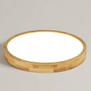 Ultra-thin Wood LED Flush Mount Ceiling Lamp