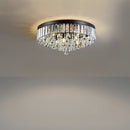 Modern Crystal Ceiling Light Fixture Flush Mount Ceiling Lights for Living Room