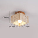 Wood Simplicity Cylindrical Hallway Ceiling Light