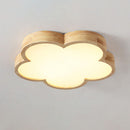 Wabi-Sabi Wood Flowers LED Ceiling Light For Bedroom