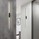 Black Long Strip LED Linear Wall Sconce for Living room Bedroom