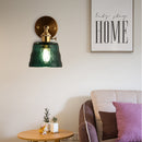 1-Bulb Adjustable Glass Wall Sconce