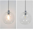 Industrial Vintage Transparent Glass Island Pendant Lights