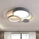 Design Circular Flush Mount LED Bedroom Ceiling Light