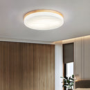 Retro Minimal Decor Wood Living Room LED Ceiling Light