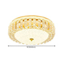 Modern Round Crystal Ceiling Light For Bedroom