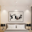 Minimal Decor Aluminum White and Black LED Ceiling Downlights For Hallway