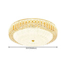 Modern Round Crystal Ceiling Light For Bedroom