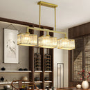 Square Luxury Glass Dining Room Ceiling Light